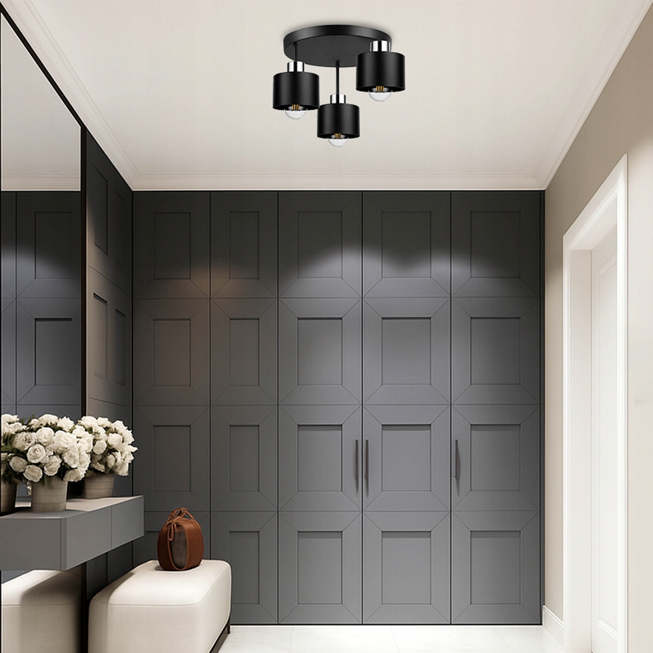 LAMPA sufitowa wisząca LED ŻYRANDOL PLAFON CHROM loft nowoczesna E27 Marka LEDLUX