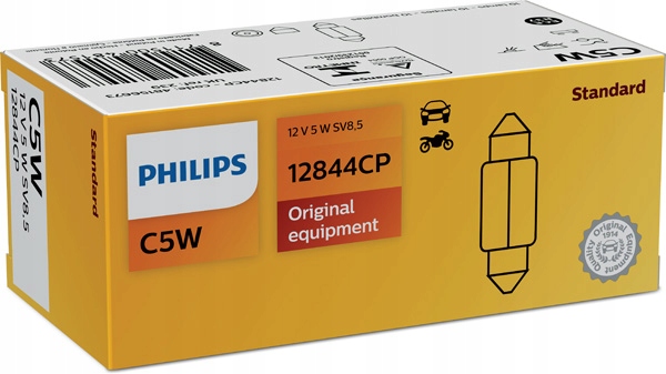 

Żarówka C5W 12V Sofitowa Philips 12844CP 30619