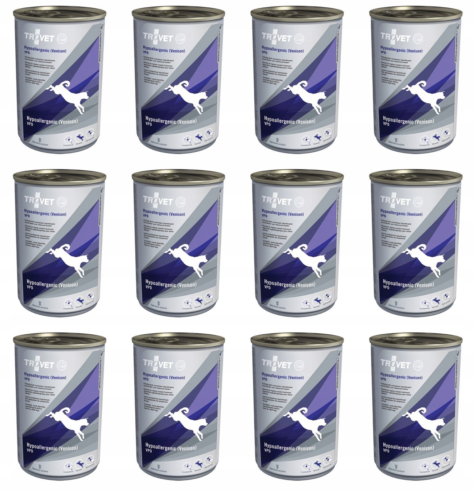 Levně Trovet Dog Vpd Hypoallergenic Venison pu. 12x400g zvěřina pro psy