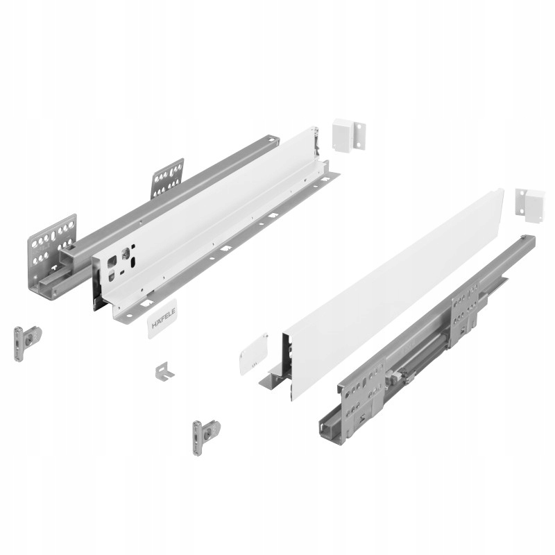 Szuflada Hafele Matrix S Slim 3D biała 500 mm pod piekarnik H64 cichy domyk