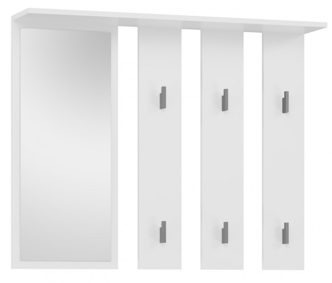 Nowoczesny Wieszak Do Przedpokoju 100 cm Biały PANAMA II TS - 4 Kolory