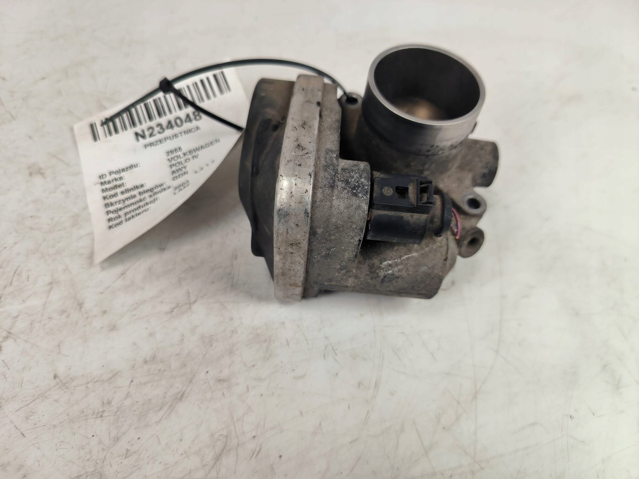 throttle flap VOLKSWAGEN POLO IV