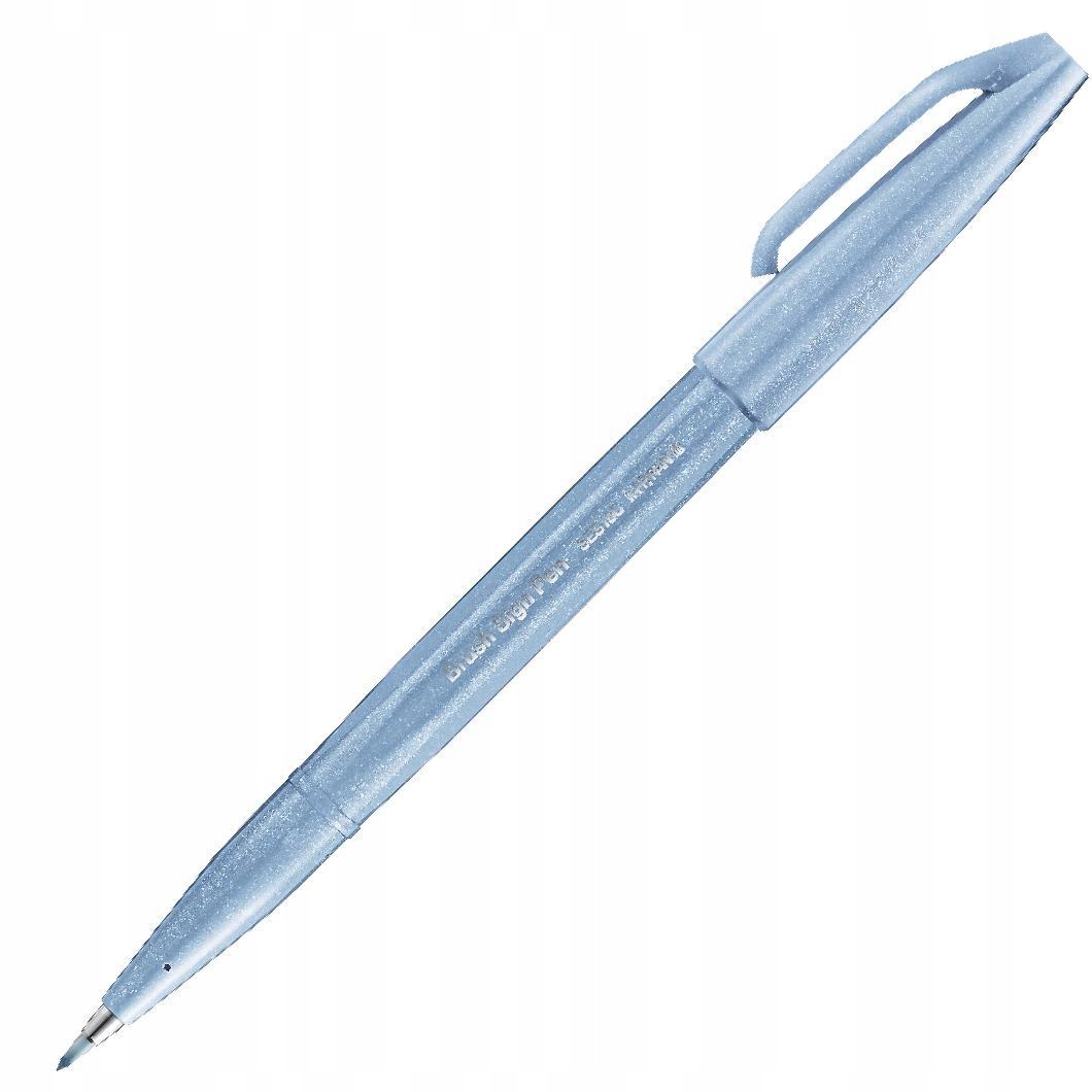 

Pisak Pentel Brush Sign Pen SES15 szaro niebieski