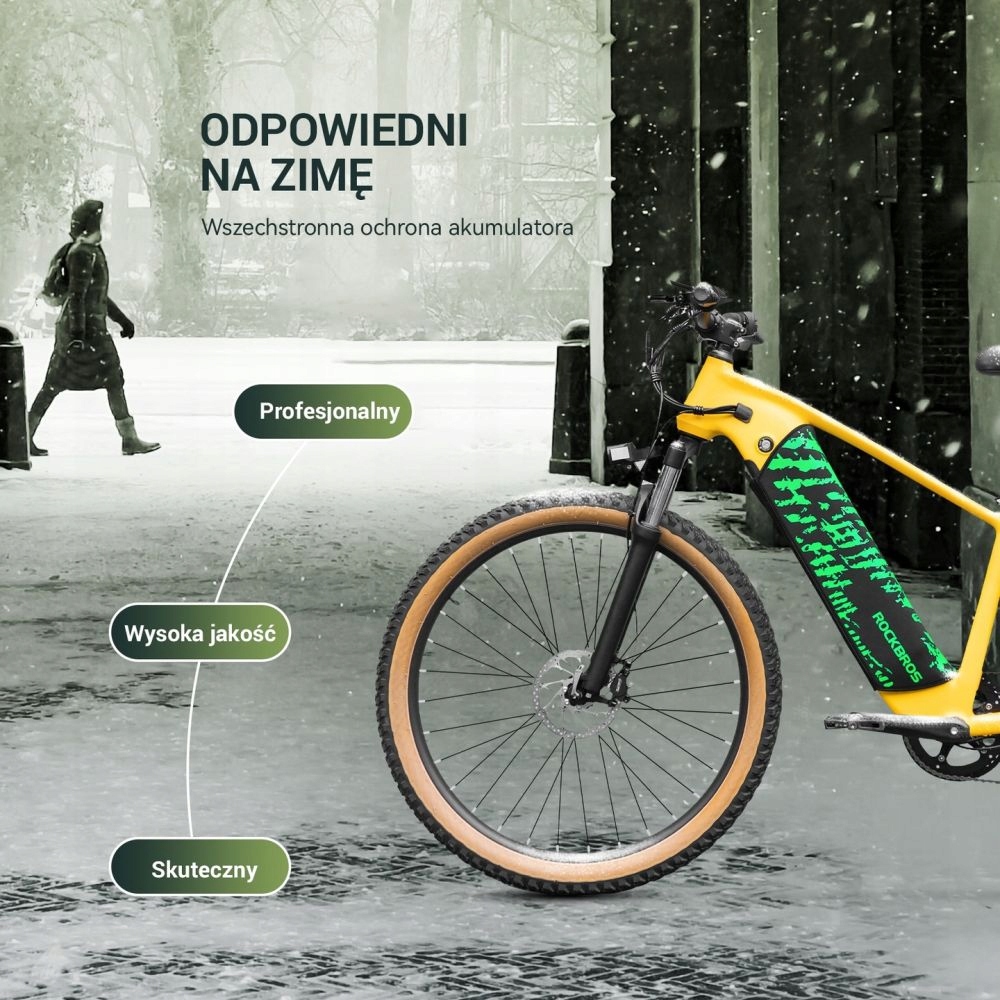 Ochraniacz ramy w rowerze elektrycznym ocieplacz na akumulator E-Bike Łódź