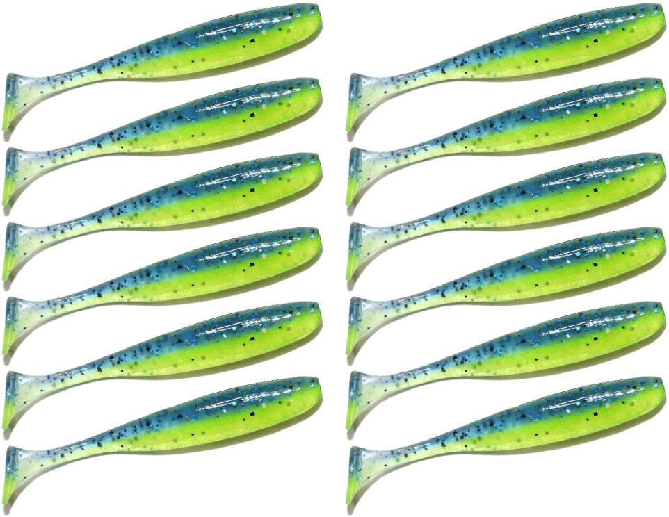 Keitech Easy Shiner 2' 5cm Lt Blue X Chart LT#60