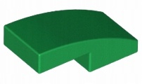 

Lego 11477 Skos Zaokrąglony 2x1 zielony 10szt