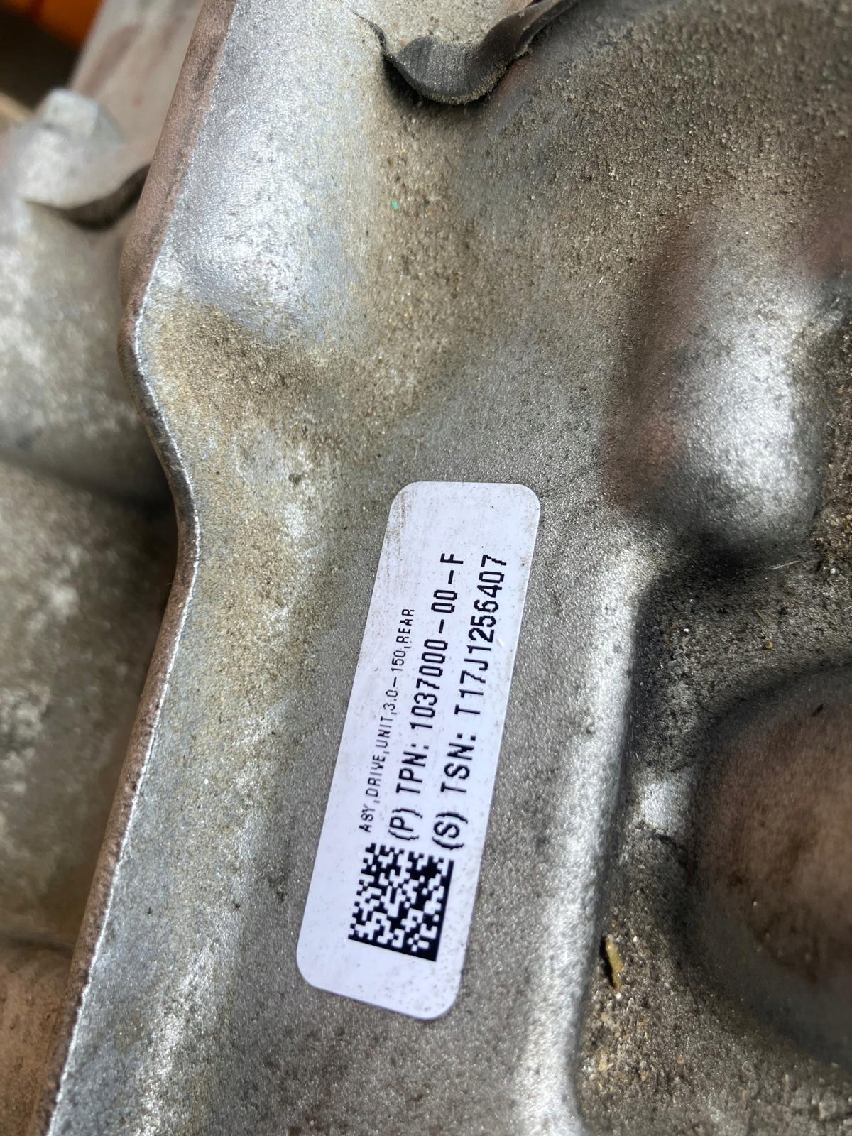 engine electrical TESLA MODEL S LIFT AWD rear part 1037000-00-F