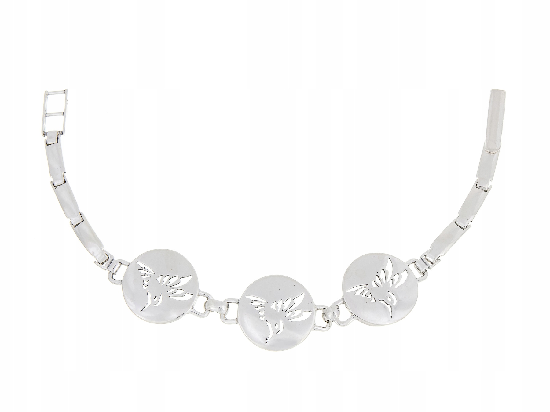 Krásný Stříbrný Náramek Samotné Stříbro 18,5 CM