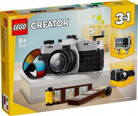 Lego 31147 Creator 3v1 Retro fotoaparát Originální Stavebnice Nové 261 ks