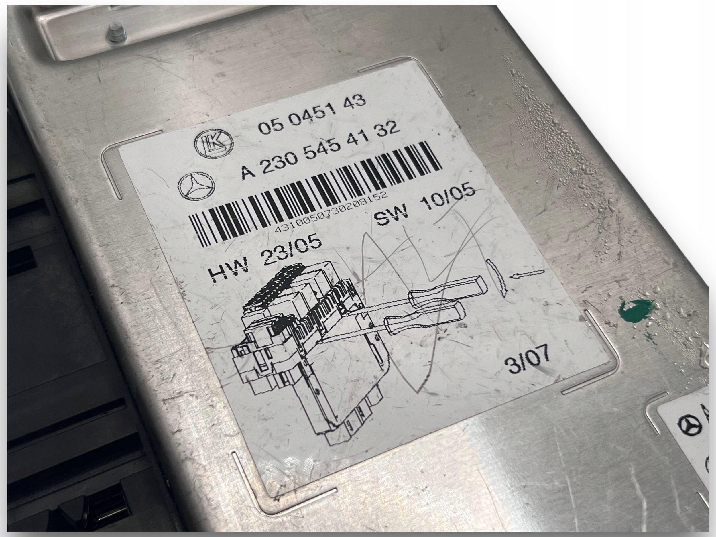 MERCEDES SL R230 control unit module SAM 2305454132 $J