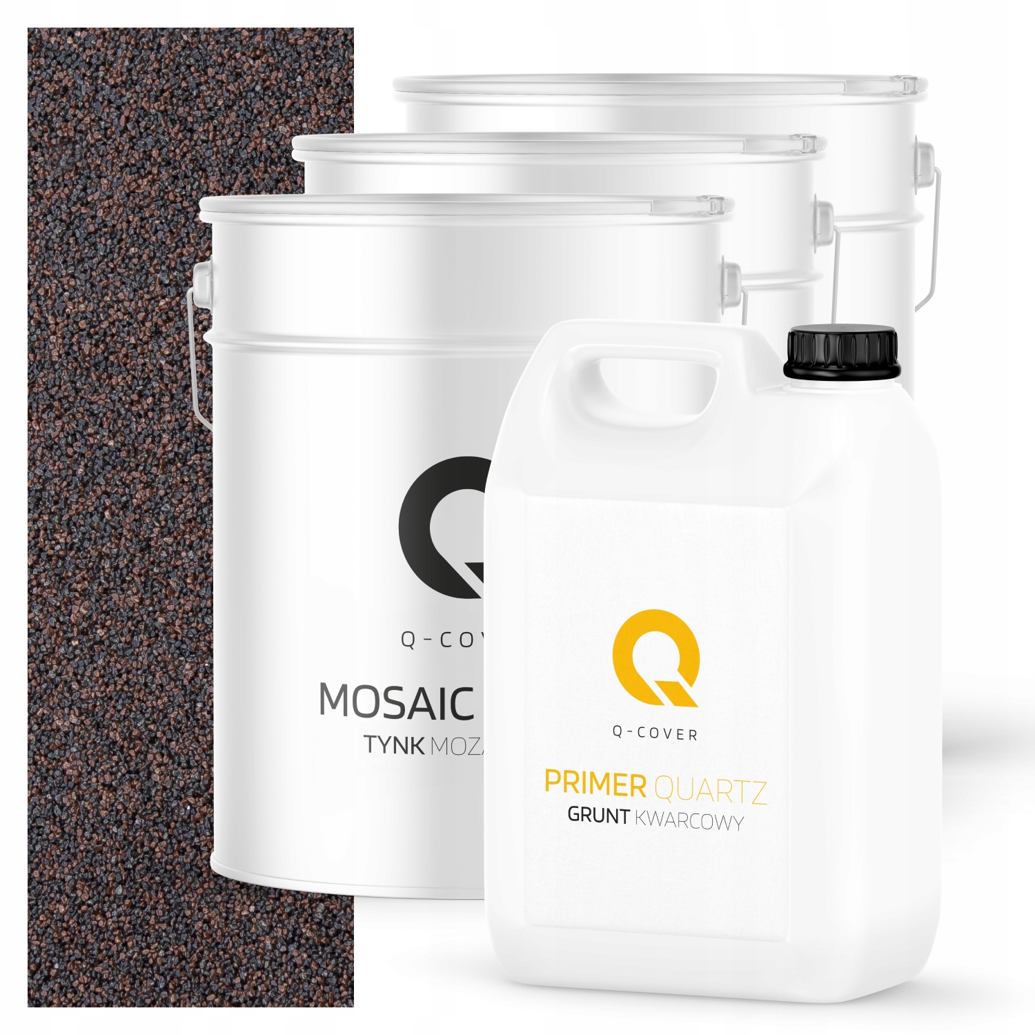 Mozaiková Omítka Hnědá Tmavá M83 Pryskyřičná Vnější 3x 12,5KG Půda 10m2