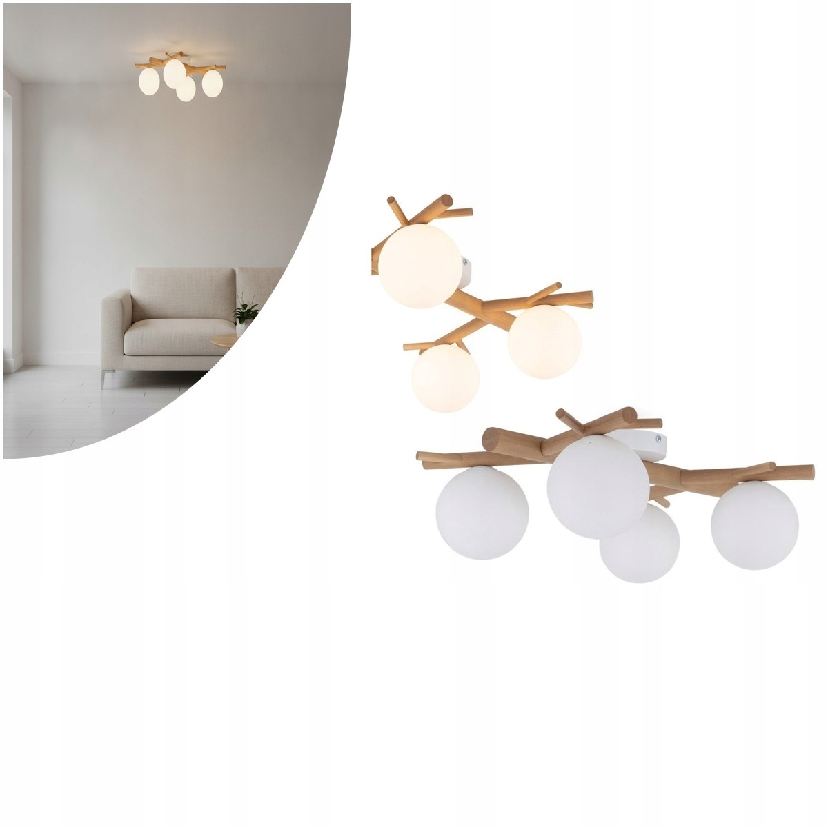 Stropná lampa Sheron biela Tk Lighting