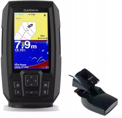 Echosonda Garmin Striker Plus 4 z przetwornikiem 77/200 kHz