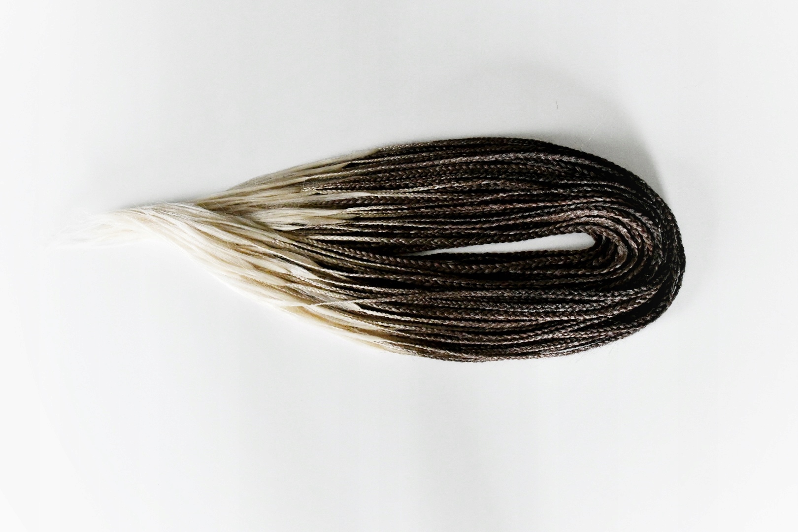 Sada opakovaně použitelných copánků 60 kusů, 120 konců ombre hnědá blond