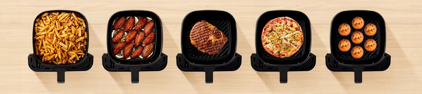 MIDEA Frytkownica Beztłuszczowa 7L HeatXpress 90% Mniej Oleju — miniatura 11
