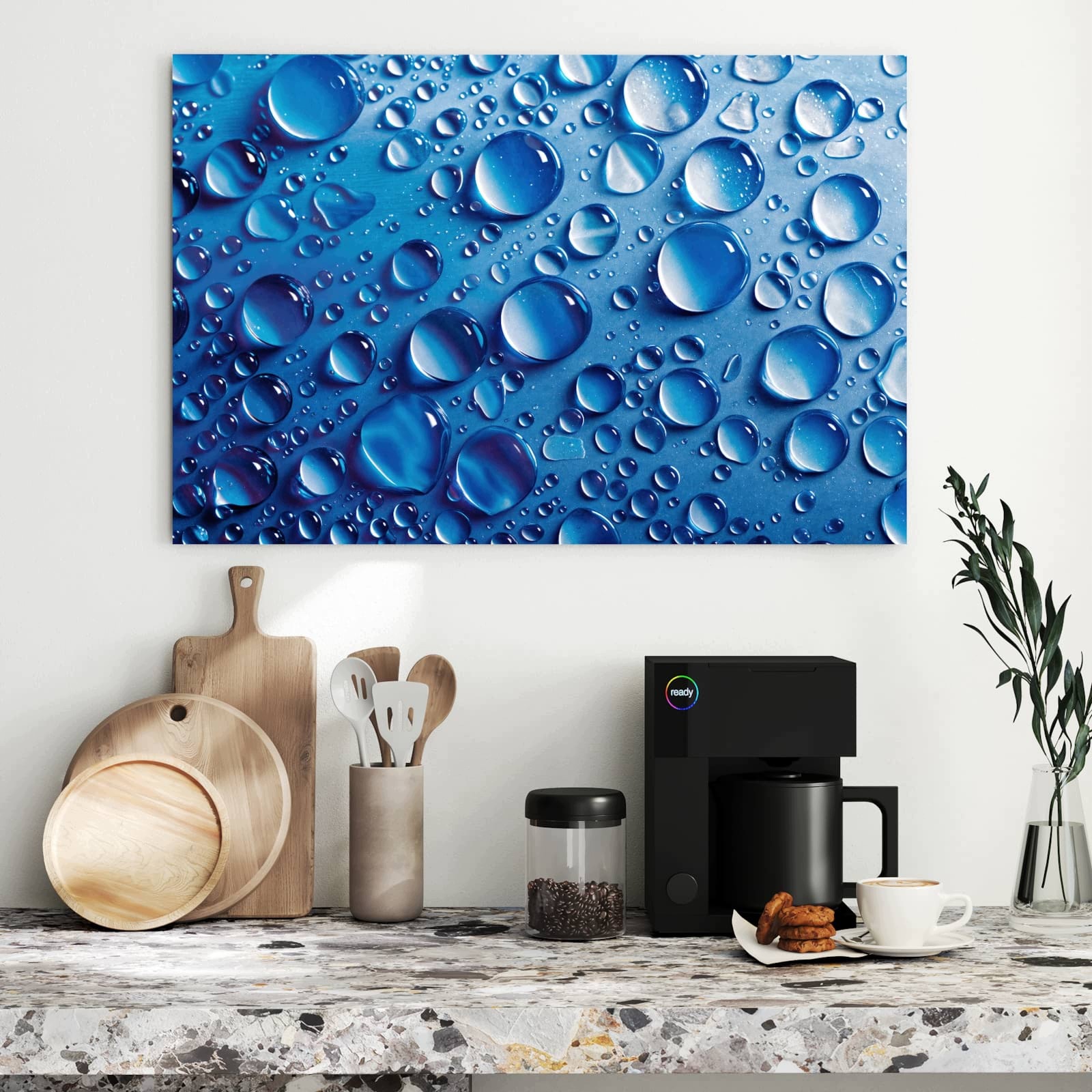 Magnetická tabule Kapky vody 90 × 60 cm