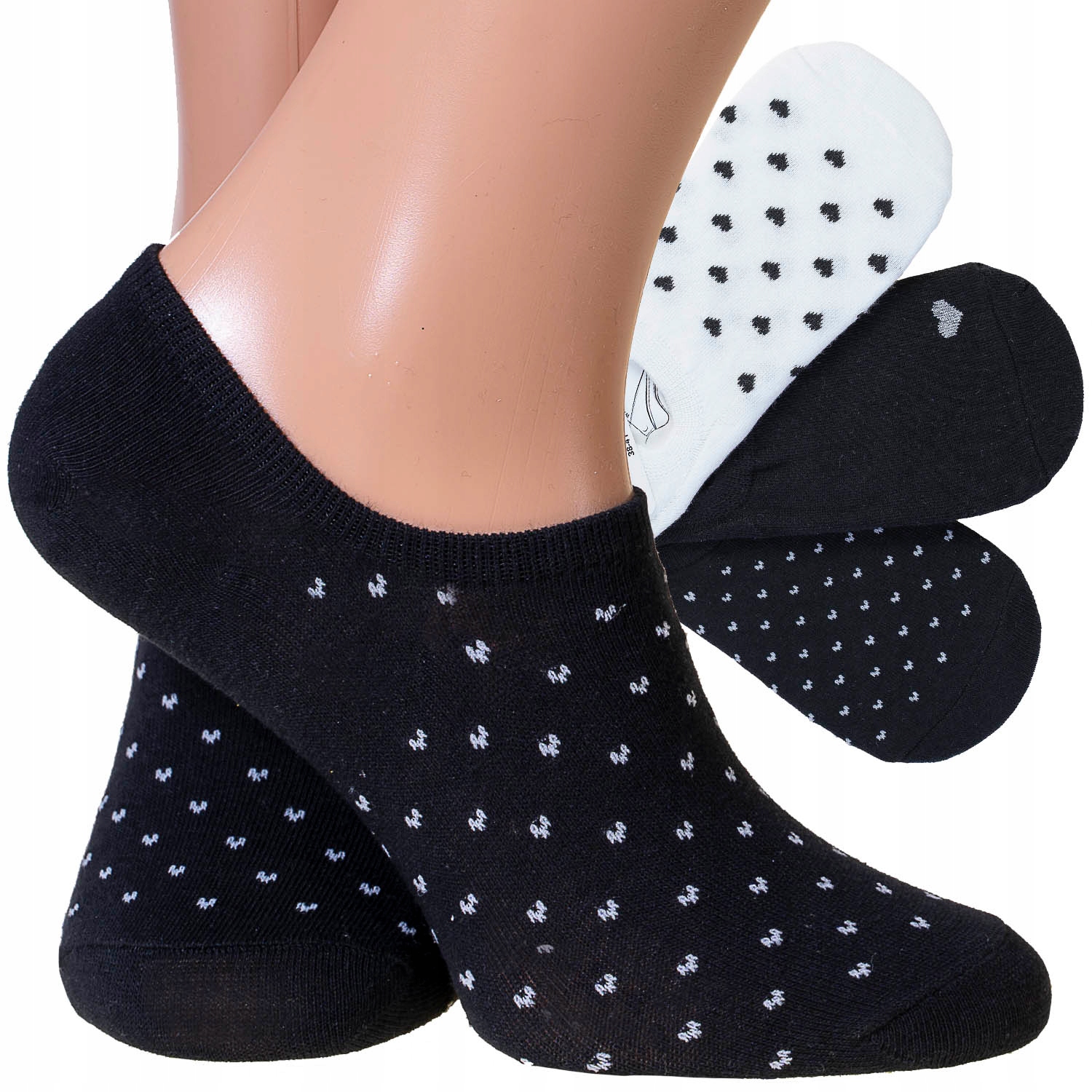 

Moraj Stopki Balerinki damskie 3 pary 38-41