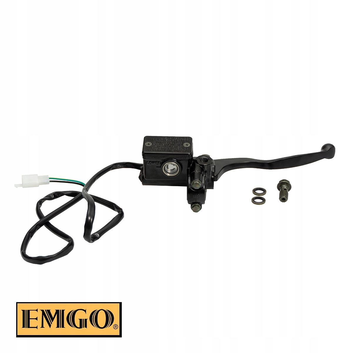 Čerpadlo prednej brzdy Emgo 14 mm s snímačom brzdenia, čierne