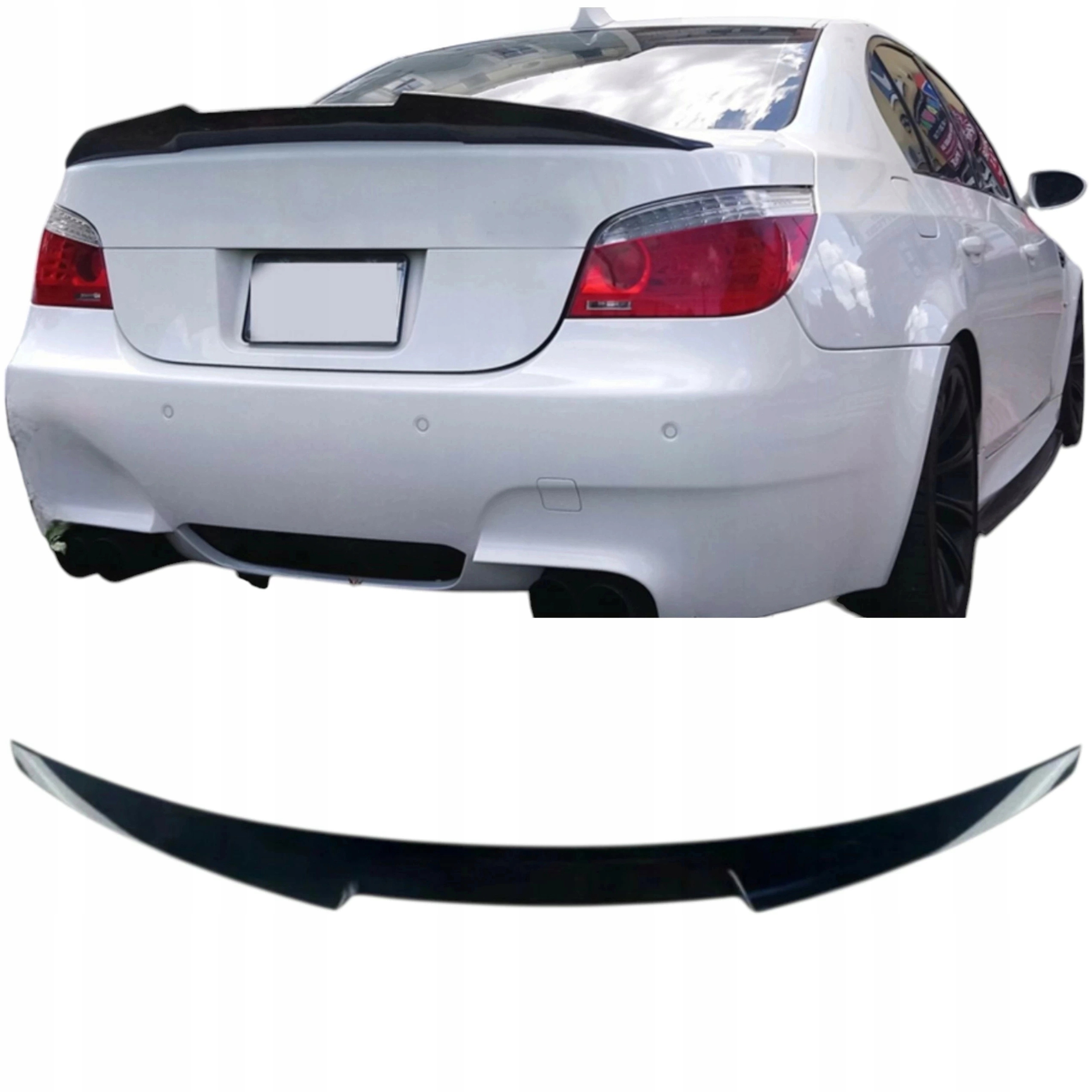 Bmw 5 E60 01-10 Spoiler Letka M4 Look Zadní Spoiler Klapky Zavazadlového Prostoru Vložka