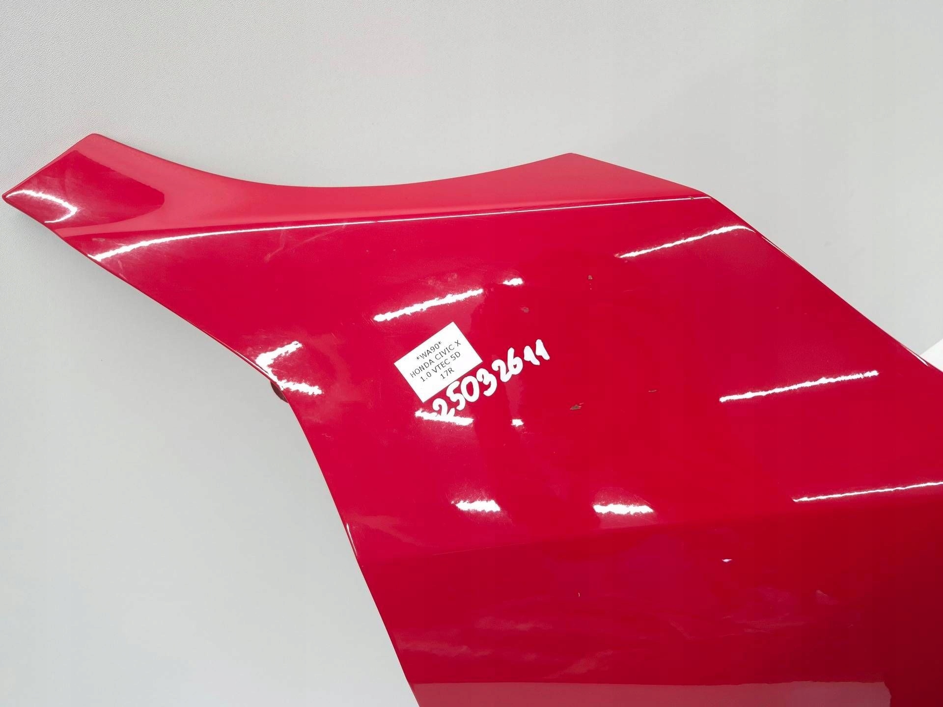 fender right front front HONDA CIVIC X red