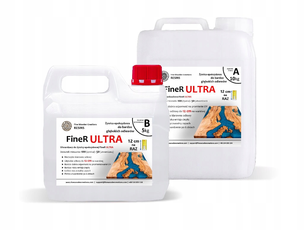 Epoxidová slévárenská pryskyřice krystalická do 12cm, FineR Ultra 3kg