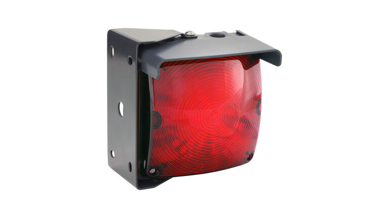 Semafor sygnalizator świetlny Led 24-230V Ac/dc Czerwony Quadra-Lux Geba
