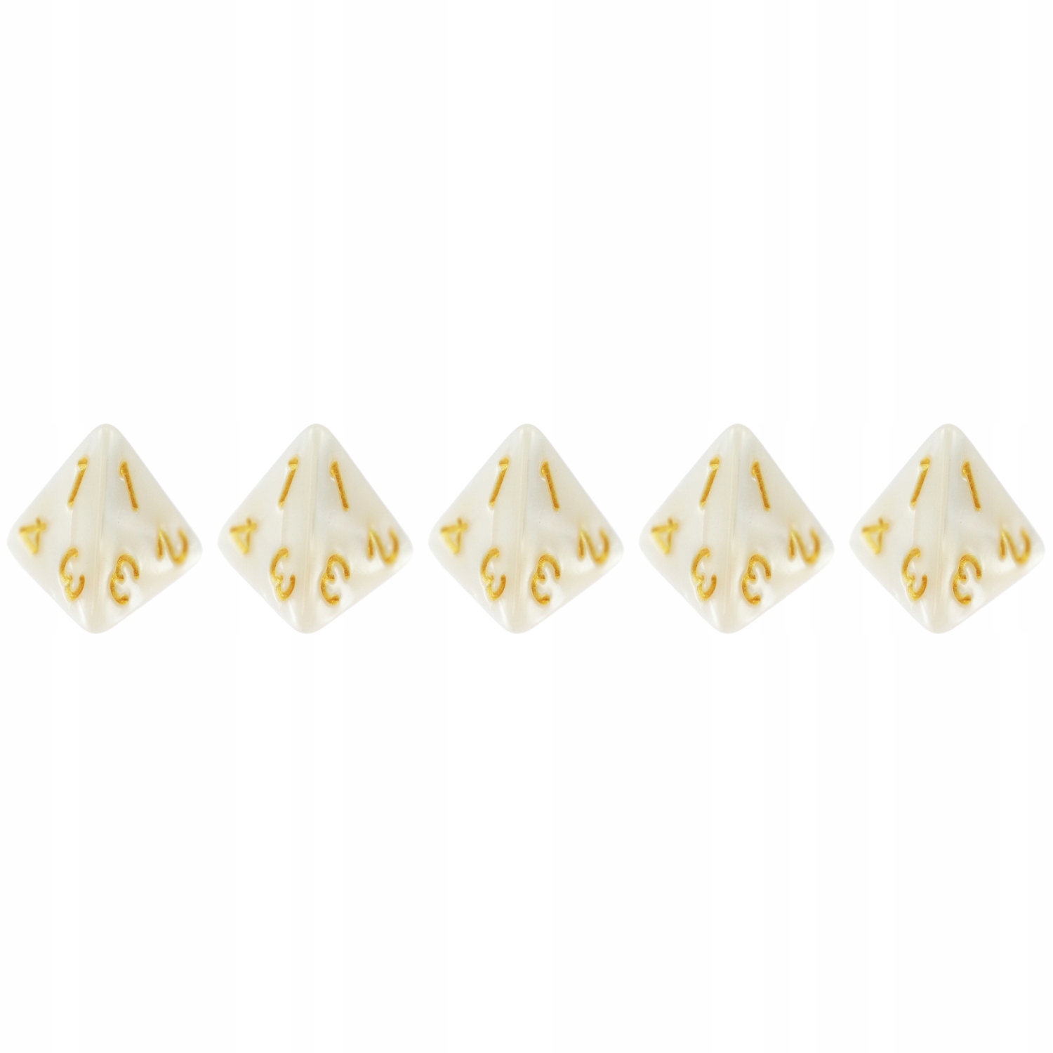 ZESTAW 5X KOŚĆ CZTEROŚCIENNA K4 RPG ŚNIEŻNA KRAINA