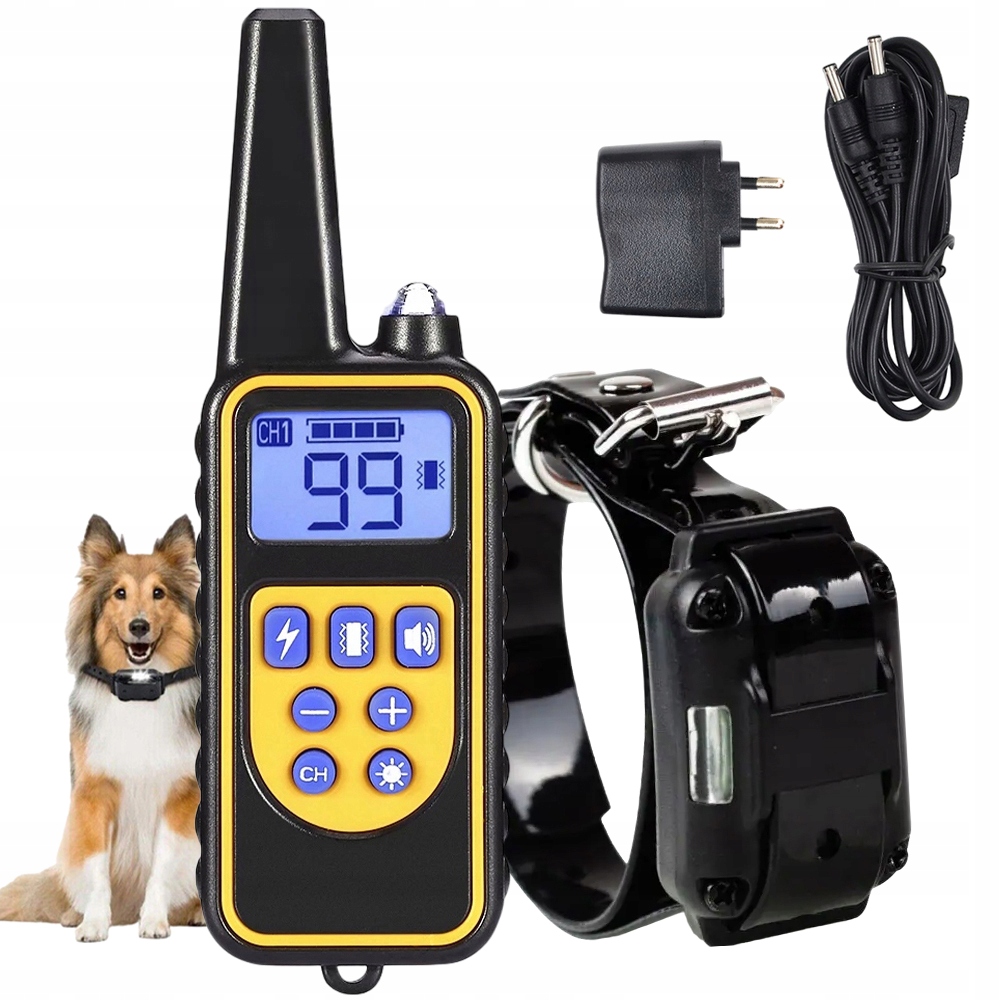 Levně Elektrický Výcvikový Obojek Pro Psa Trénink Vícerežimová Procházka Se Psem