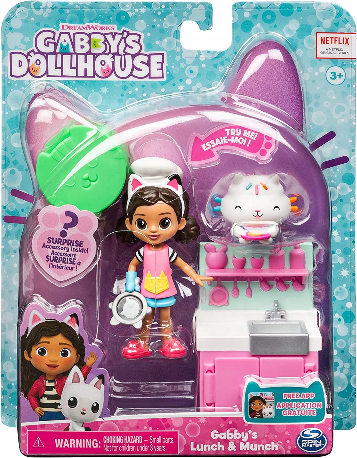

Gabby's Dollhouse Gabi Koci Domek 2 Figurk Kuchnia