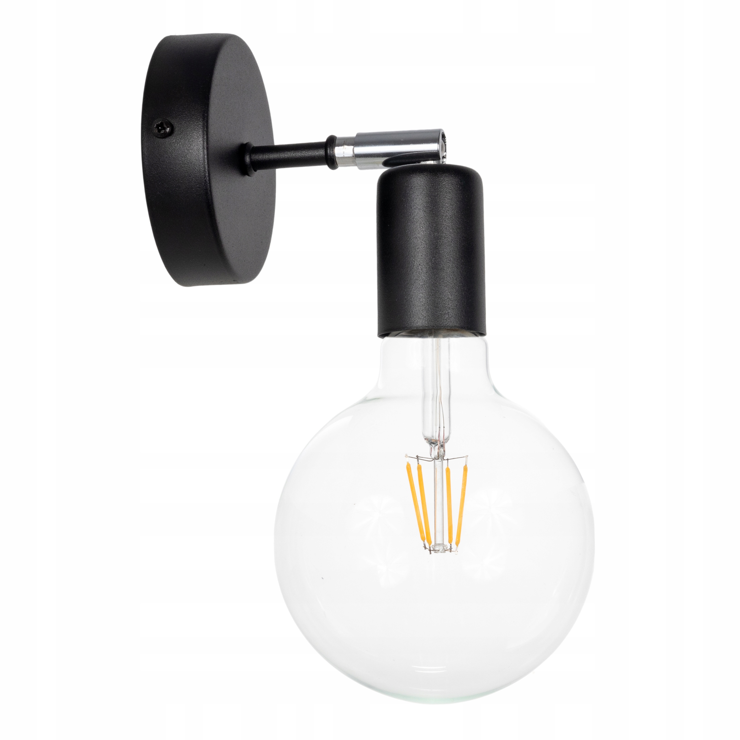 

Lampa ścienna kinkiet regulowany czarny łazienki