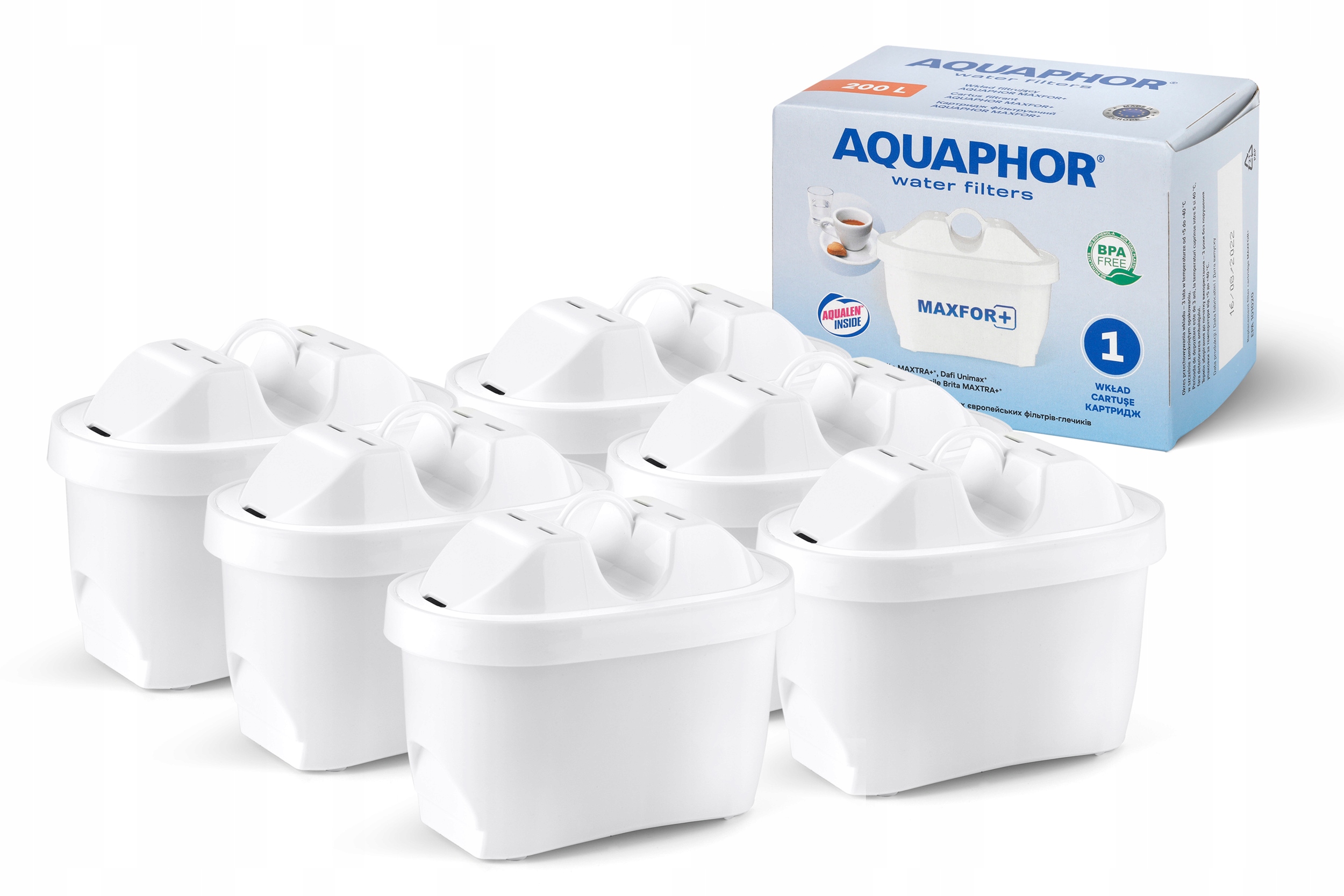 Фото - Картридж для води Aquaphor 6 szt. Wkład Filtr  Maxfor Brita Dafi 