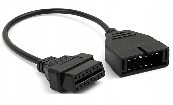 Przejściówka Kabel adapter OBD2 12pin Daewoo Lanos Matiz Nubira