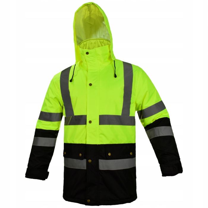 Výstražná Pracovní Zateplená Bunda Long XXXL