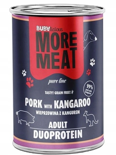5 x Buba More Meat Duo Pure Vepřové Kangur 400 g