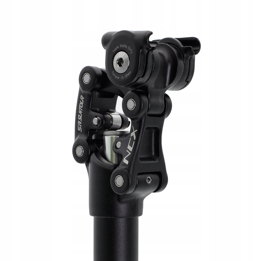 Sztyca amortyzowana Ncx Sr-suntour 31,6x350 mm czarna SP25 sprężyna Twarda