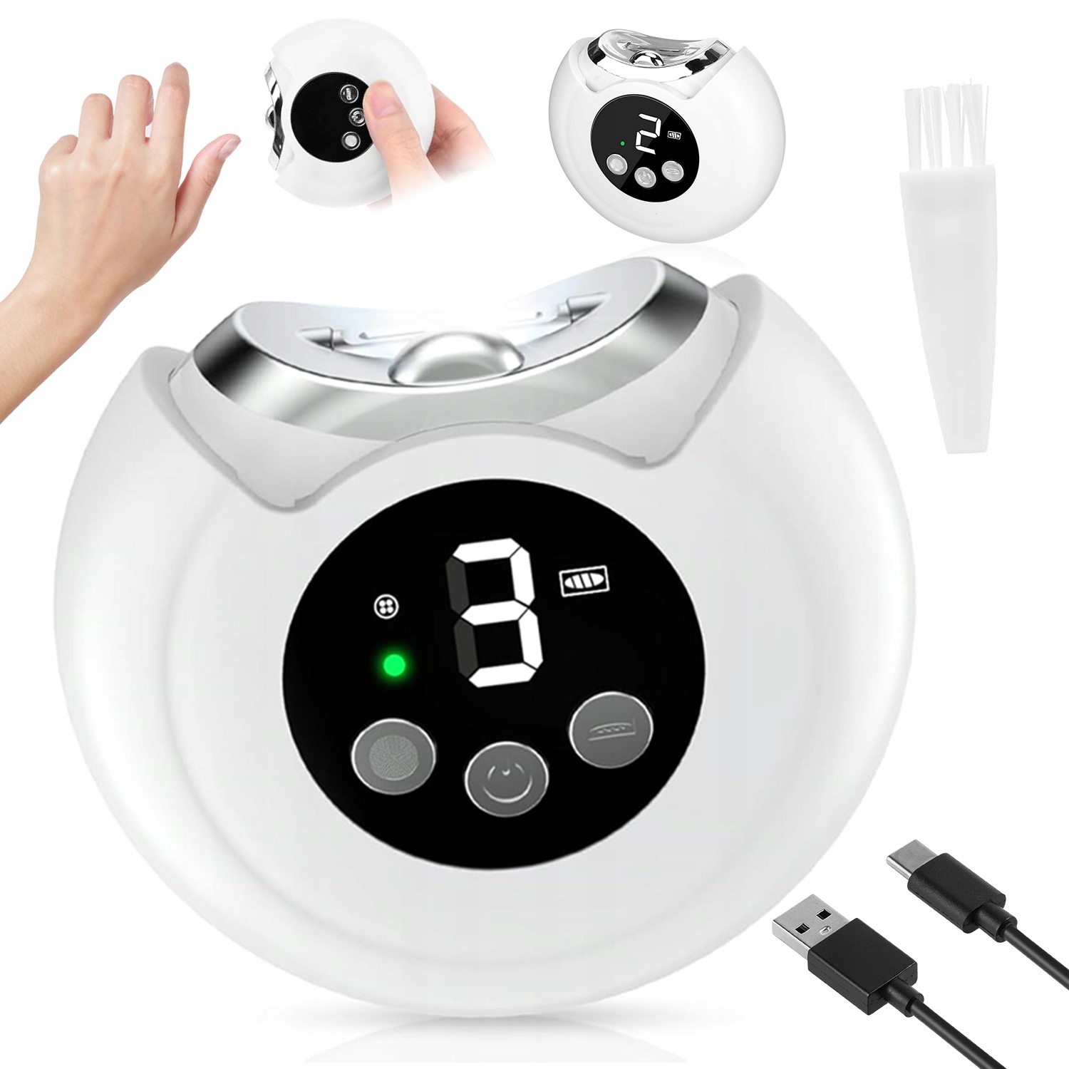 Elektrické Kleštičky Na Nehty Automatické, Tichý Provoz S Led