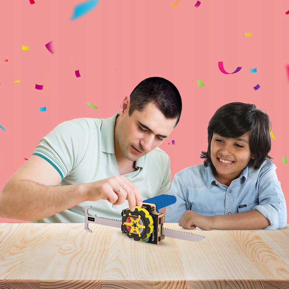 SZALONE WYŚCIGI - MECHANICZNE PUZZLE 3D SMARTIVITY Z DREWNA Liczba elementów 1