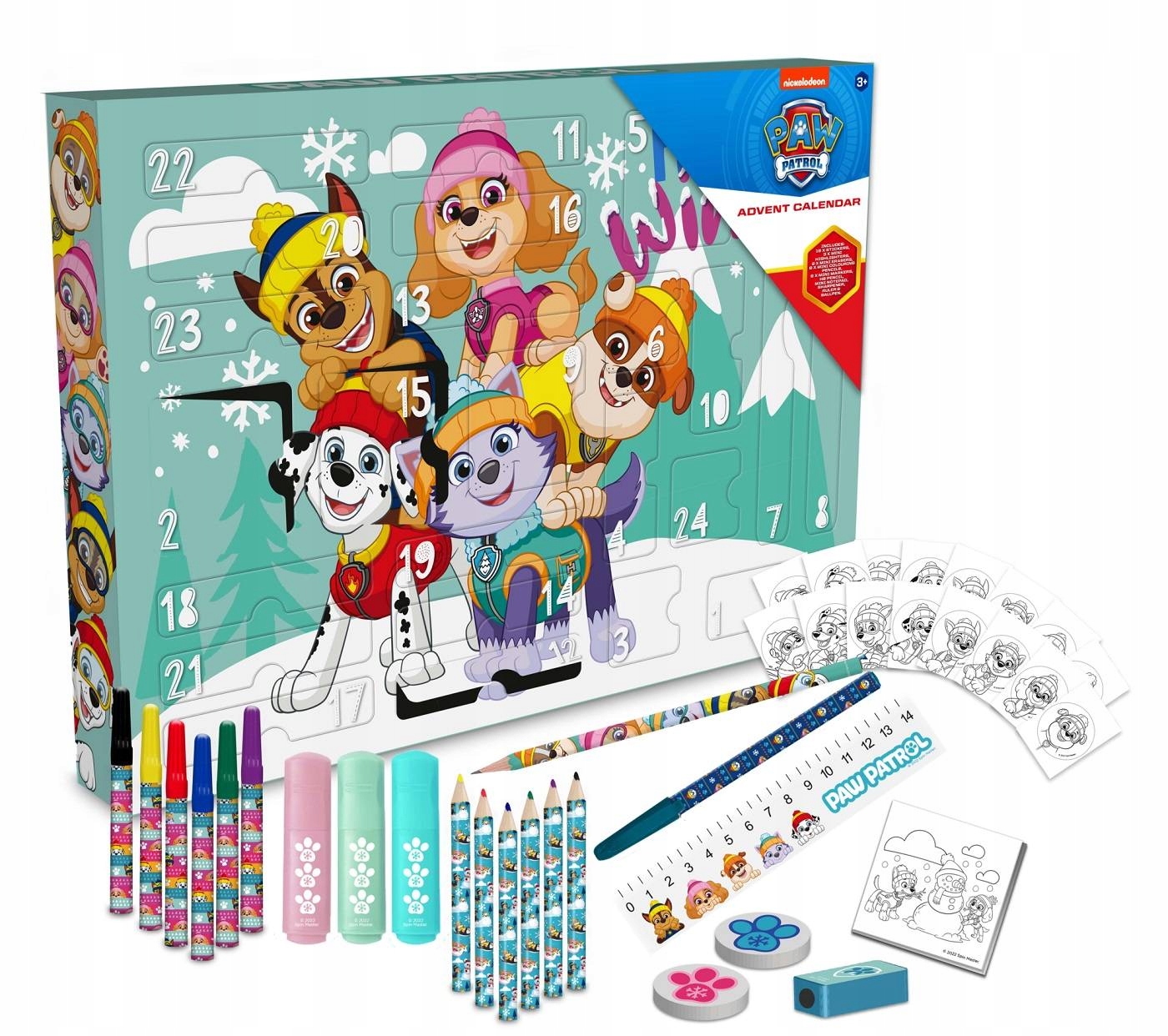 ZESTAW PSI PATROL KALENDARZ ADWENTOWY AKCESORIA