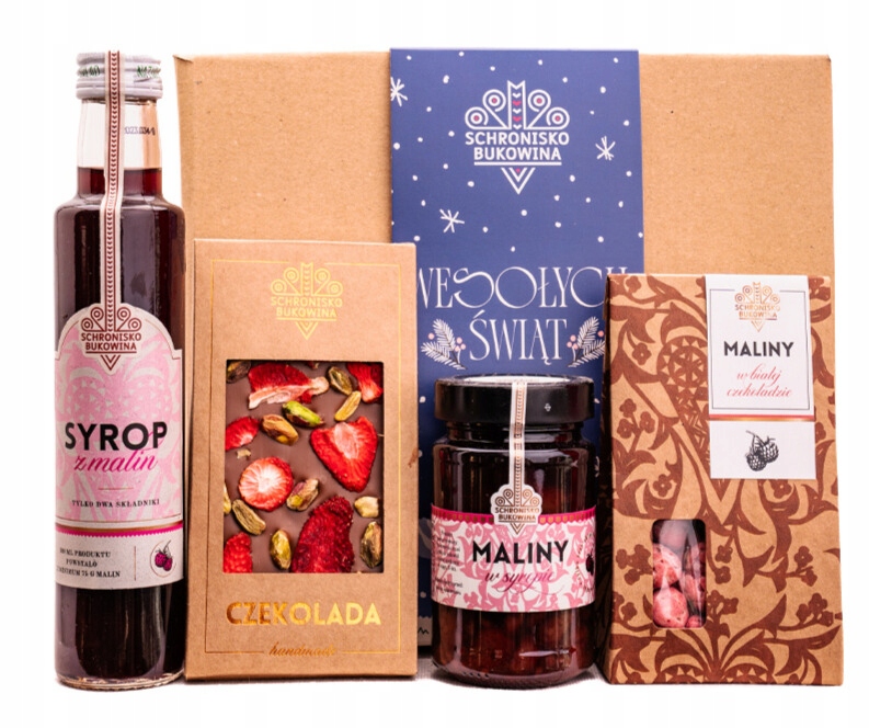 Levně Dárek k svátku Malinový ráj Box dárkový Schronisko Bukowina