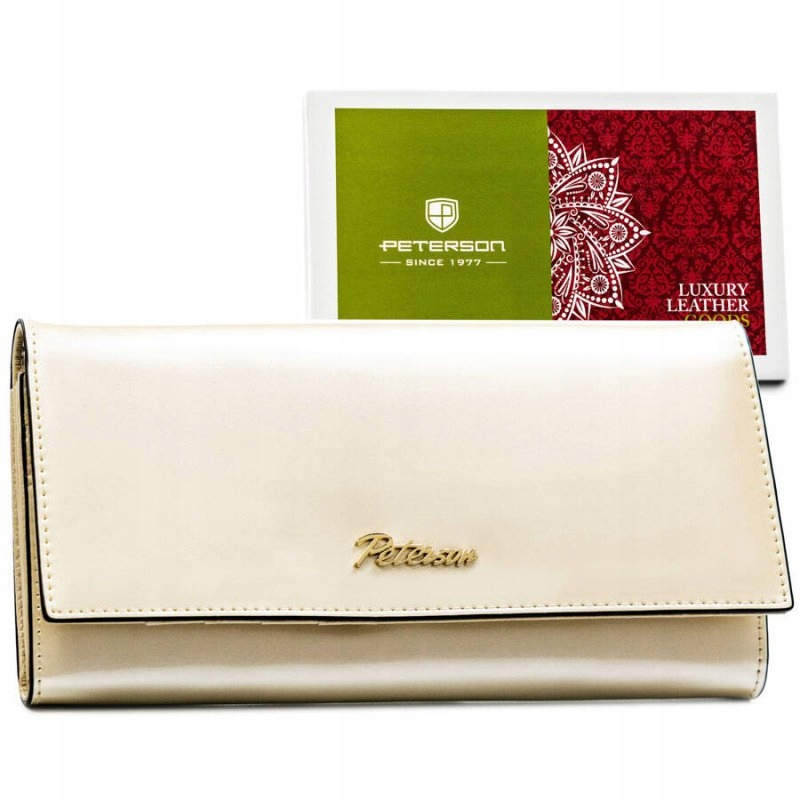 Dámská peněženka z přírodní kůže proti krádeži Rfid barvy Peterson