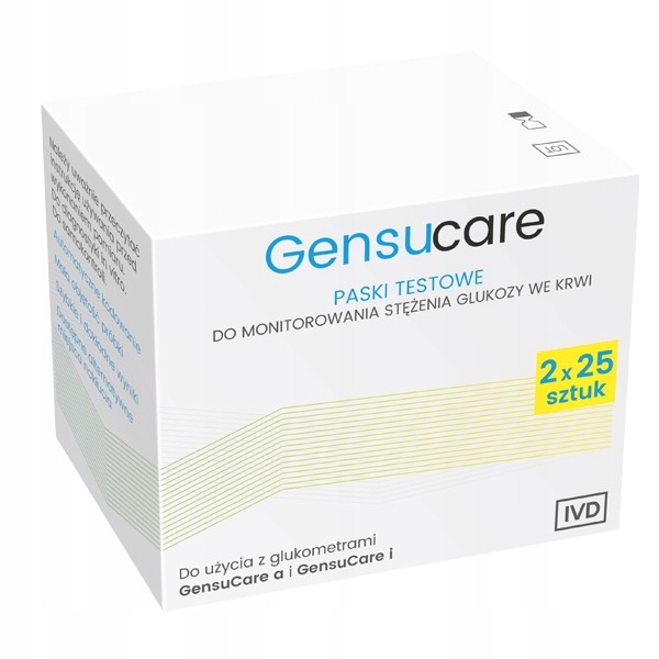 

Paski Gensucare 2 x 25 sztuk