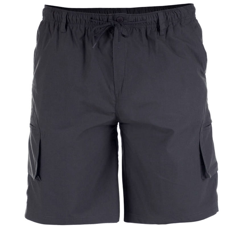 Krátké Kraťasy Kapsáče Lehké Šedé NICK-D555 Velké velikosti 5XL