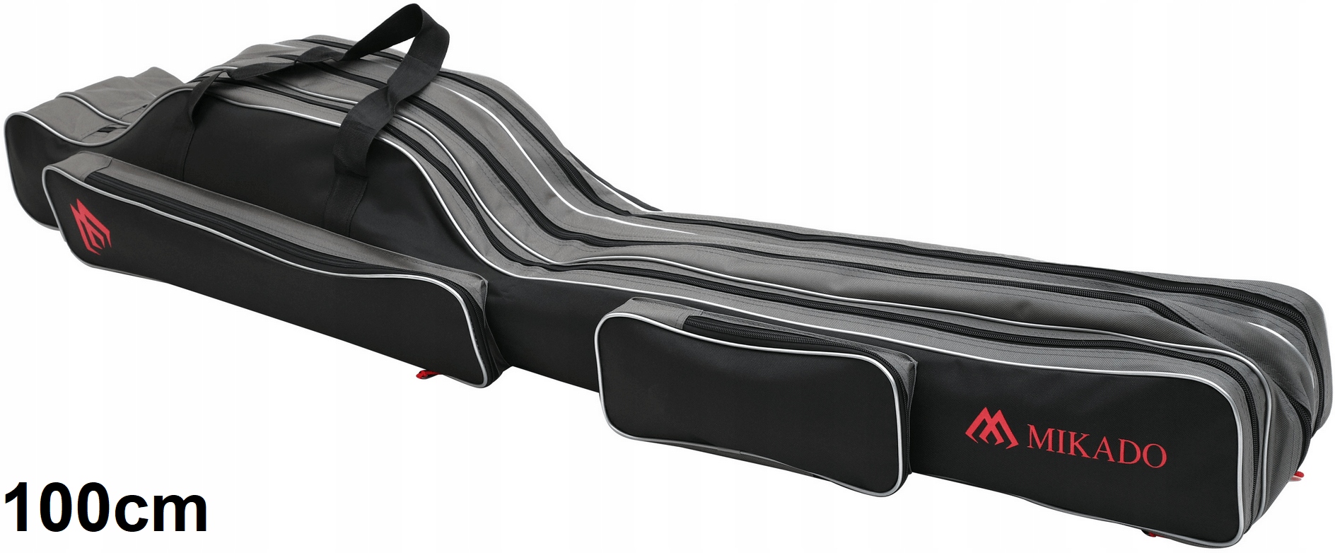 Pokrowiec na Wędki Mikado 3 komorowy 100cm Czarny