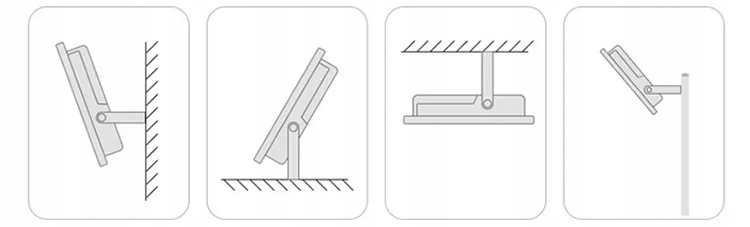 HALOGEN LED 50W lampa zewnętrzna reflektor naświetlacz slim wodoodporny Szerokość produktu 15 cm