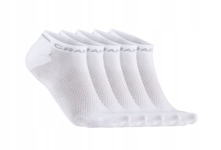 Ponožky Kotníkové Ponožky Craft Core Dry Shaftless 5-balení 40-42 Bílé