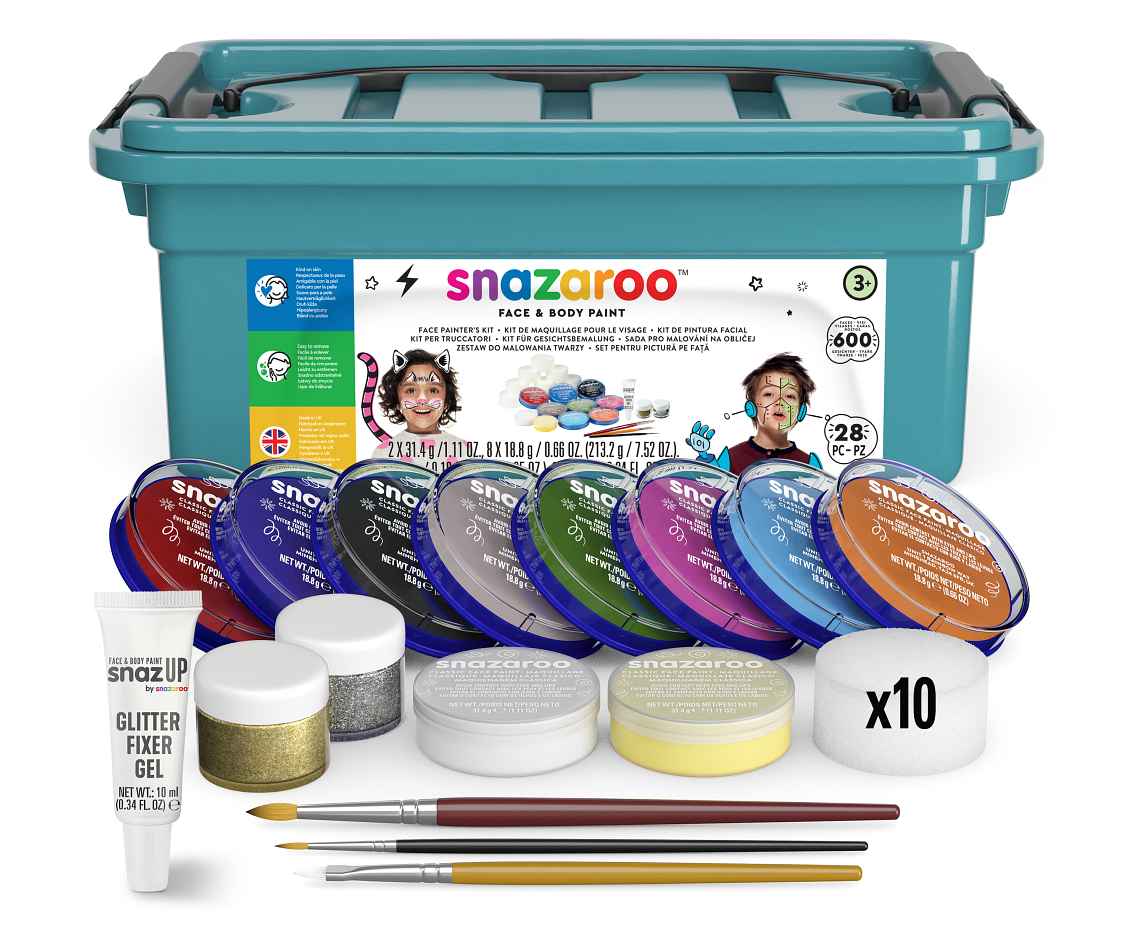 Barvy na obličej a tělo Sada pro malování Snazaroo Profesionální