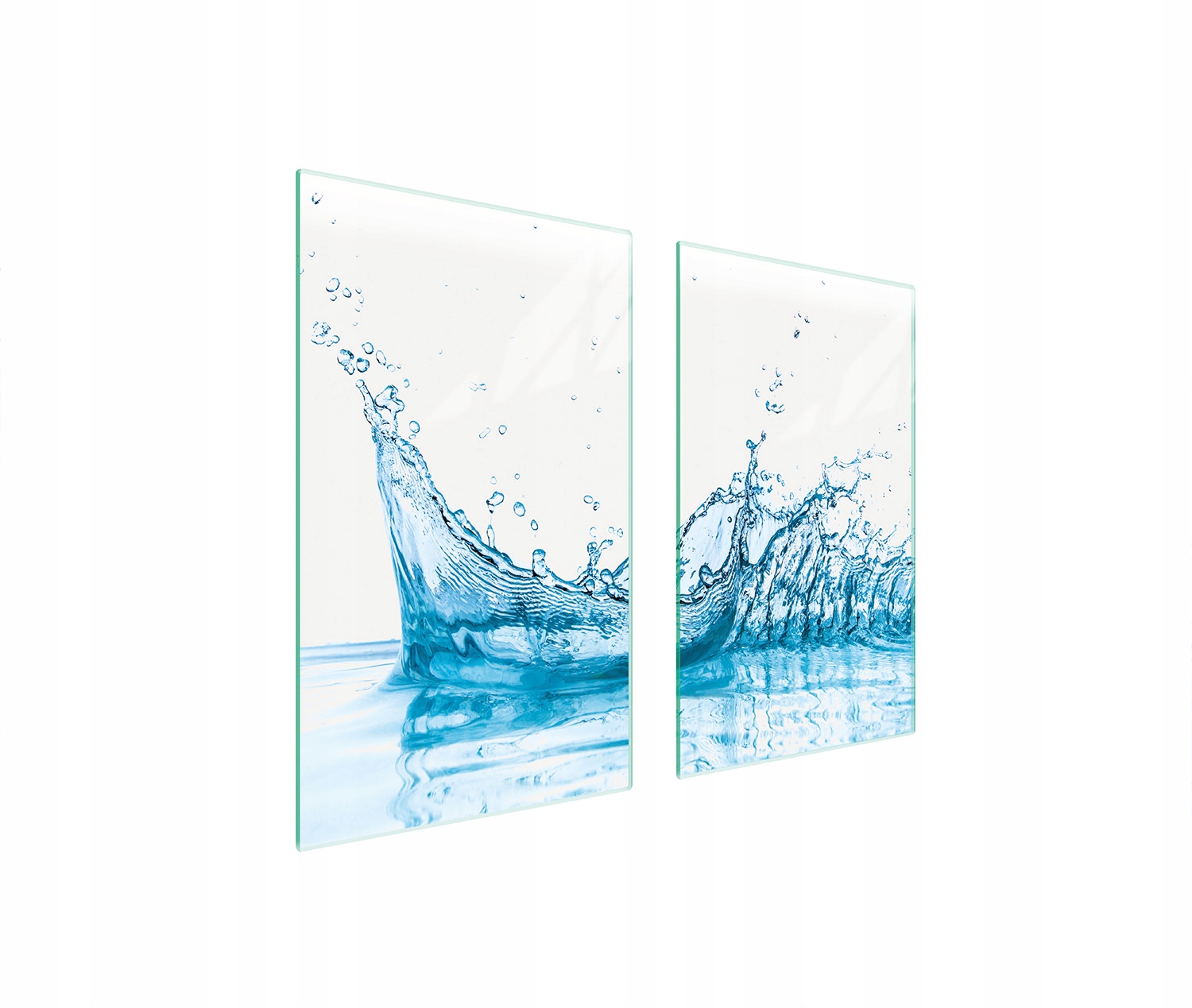 Skleněná Ochranná Deska Na Sporák 75x52 Voda Tvrzené Sklo