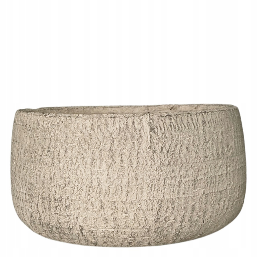 Obal Na Květináč Na Bonsai Velký 24 cm, skandinávský, betonový, nízký, plochý