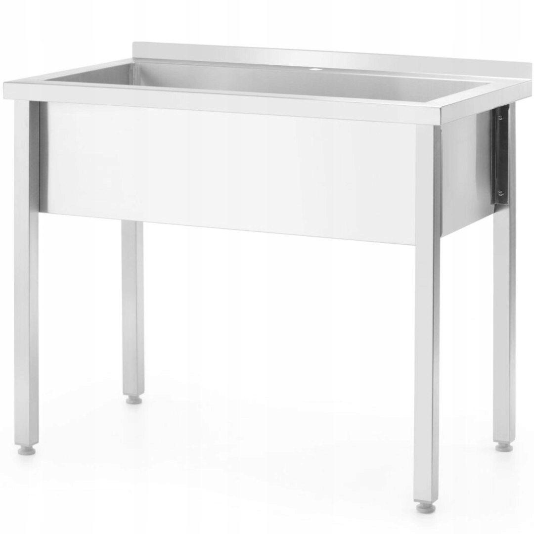 Basen zlew gastronomiczny jednokomorowy Budget Line STAL 1000 x 600 x 850 c