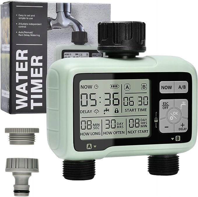 Sterownik nawadniania 2 wyjścia LCD komputer podlewania